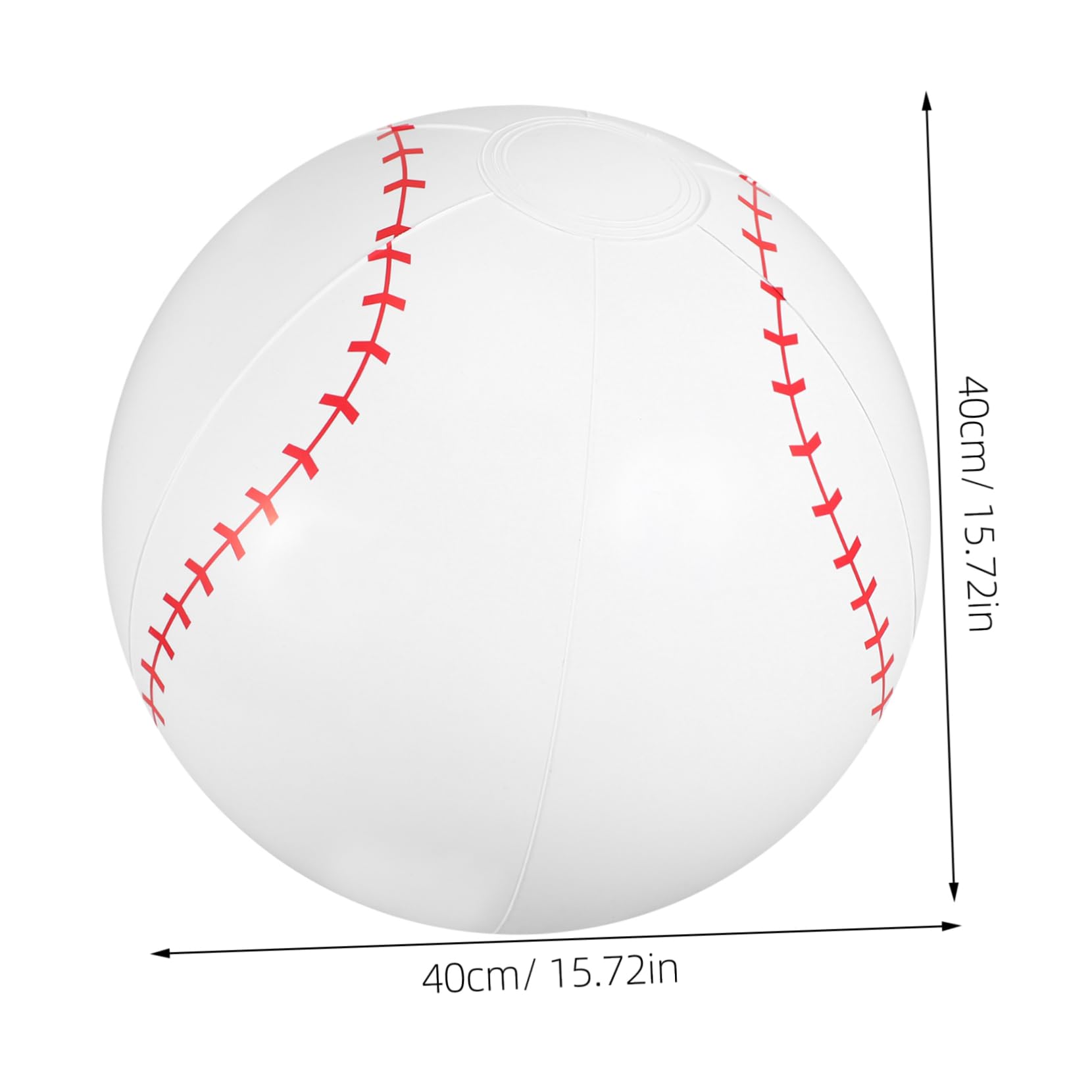 ERINGOGO 1Pc Inflatable Cloth Ball Latex Outdoor Play Interaction for Parents Bonding Soft Easy to Catch