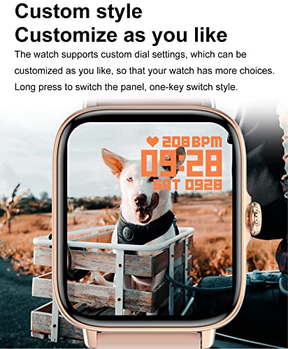 Image of Smart Watch Fitness Tracker Blood Pressure Monitor Heart Rate Monitor Blood Oxygen Monitor Sleep Tracker Pedometer Waterproof Smart Watch for Android Phones Compatible iPhone, N-GOLD, fitness tracker