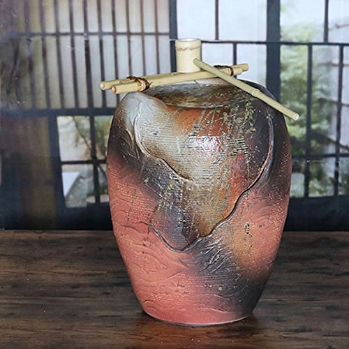 Amazon.co.jp: 信楽焼 火色響 湧き水つくばい 電動つくばい つくばい