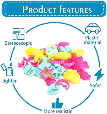 40 Items Play Dough Instruments and Cutters Play Dough Set Equipment Varied Plastic Colourful Molds and Shapes, Occasion Pack Playset for Air Dry Clay and Dough 3 51Qs zev5ZL. AC