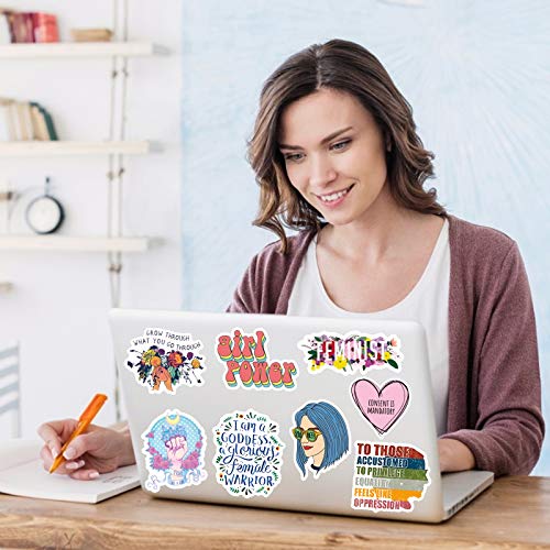 image for Acekar Feminist Stickers| 50 Pcak | Vinyl Waterproof Stickers for Lapt