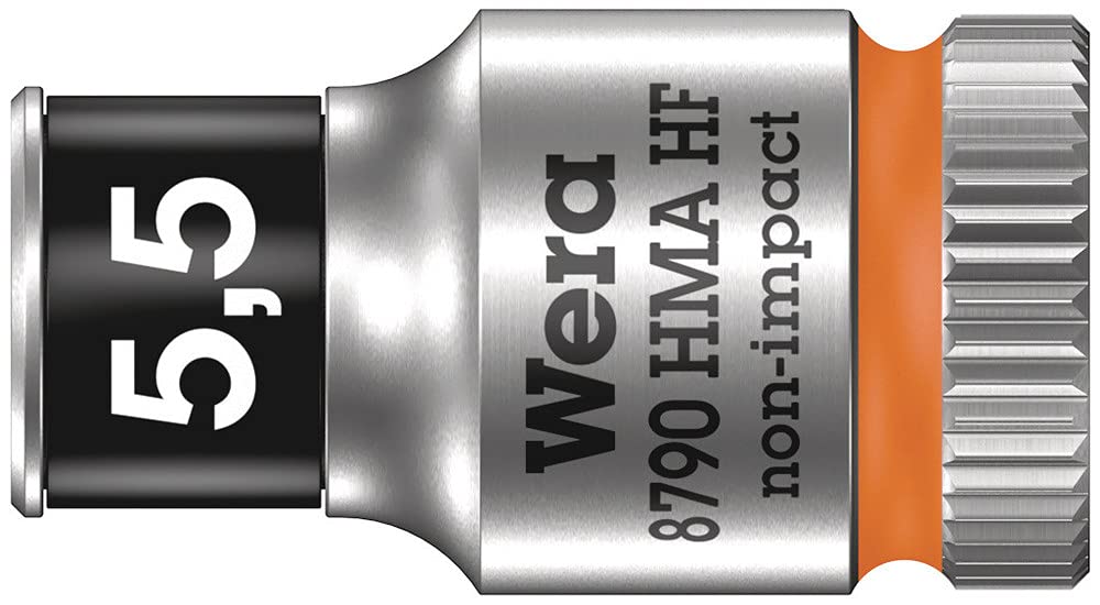 Wera, Belt 1 Kit Zyklop di chiavi a bussola, con attacco da 1/2", con funzione di ritegno, 10 pezzi