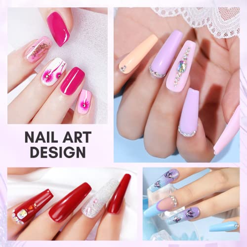 Makartt 3D Nail Foil Glue, 8Ml Foil Transfer Gel Foil Bundle With 7Pcs Nail Art Brushes Set Multifunctional Nail Brushes For Nail Art, Nail Design Brushes Pen Kits #TOP7