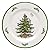 Spode Christmas Tree Melamine Dinner Plate (Set of 4) - 11 Inch Shatterproof Serving Plate for Holiday Meals, Holiday Party - Festive Tableware for Indoor & Outdoor Use, Dishwasher Safe Dinnerware