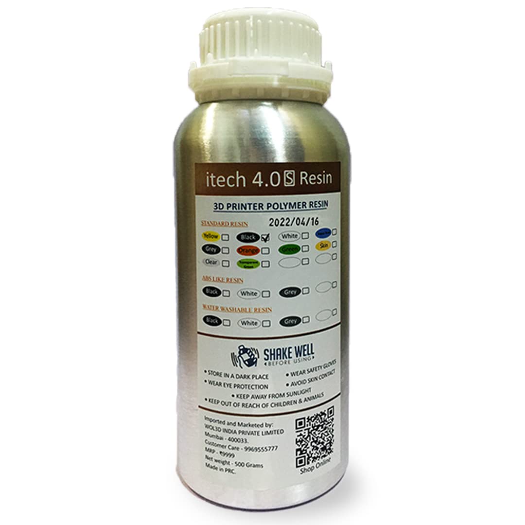 WOL3D 3D Printer Polymer Resin (Standard Resin Yellow,Pack of 1)