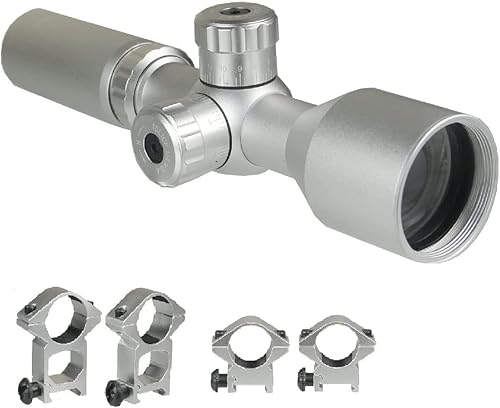 Miniatura 4 de DB TAC INC El alcance de explorador de alivio ocular largo de gran angular de 3 a 9 x 42 pulgadas viene con un par de anillos tejedores de perfil