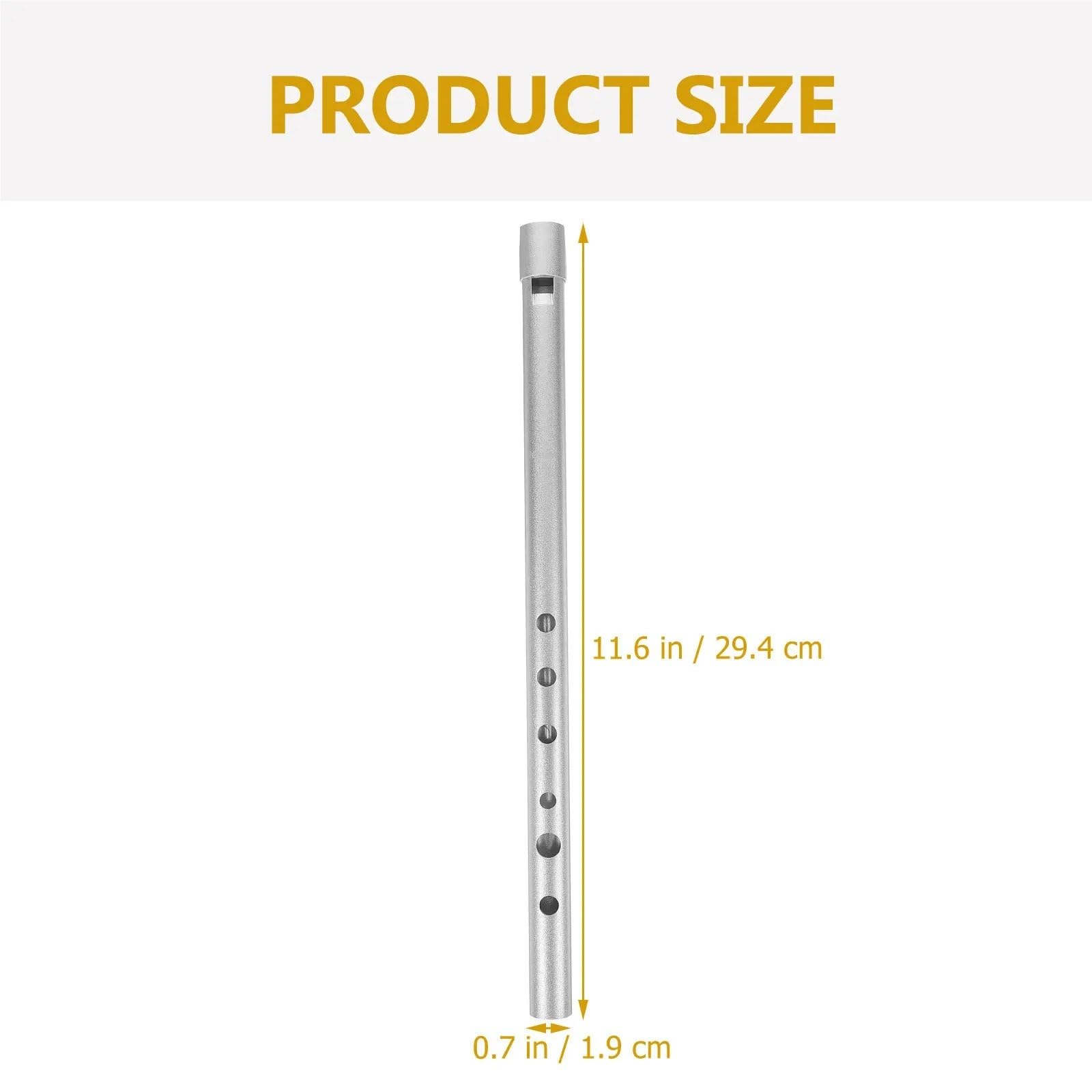 Flauto A Pistone 1 pz fischio flauto in lega di alluminio registratore soprano portatile clarinetto a 6 fori for principianti strumento a fiato a tono alto Strumento Educazione Musicale
