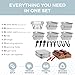 Alpha Living 6 Pack - Disposable Chafing Dish Buffet Set, Half Size Pans, Welded Body Food Warmers for Parties, Fuel Cans Complete Set, Warming Trays