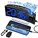 Produktbild Radiowecker,Digital Wecker mit Projektion 180°,Projektionswecker mit USB-Ladeanschluss,0-100 % Dimmer,30 FM Radio & Sleep-Timer, 5 Sounds Einstellbare Lautstärke,Nachttischuhr für Schlafzimmer, Snooze