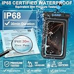 Waterproof Phone Pouch Floating, 2 Pack IP68 Dry Bag Cell Phone Case - Image 3