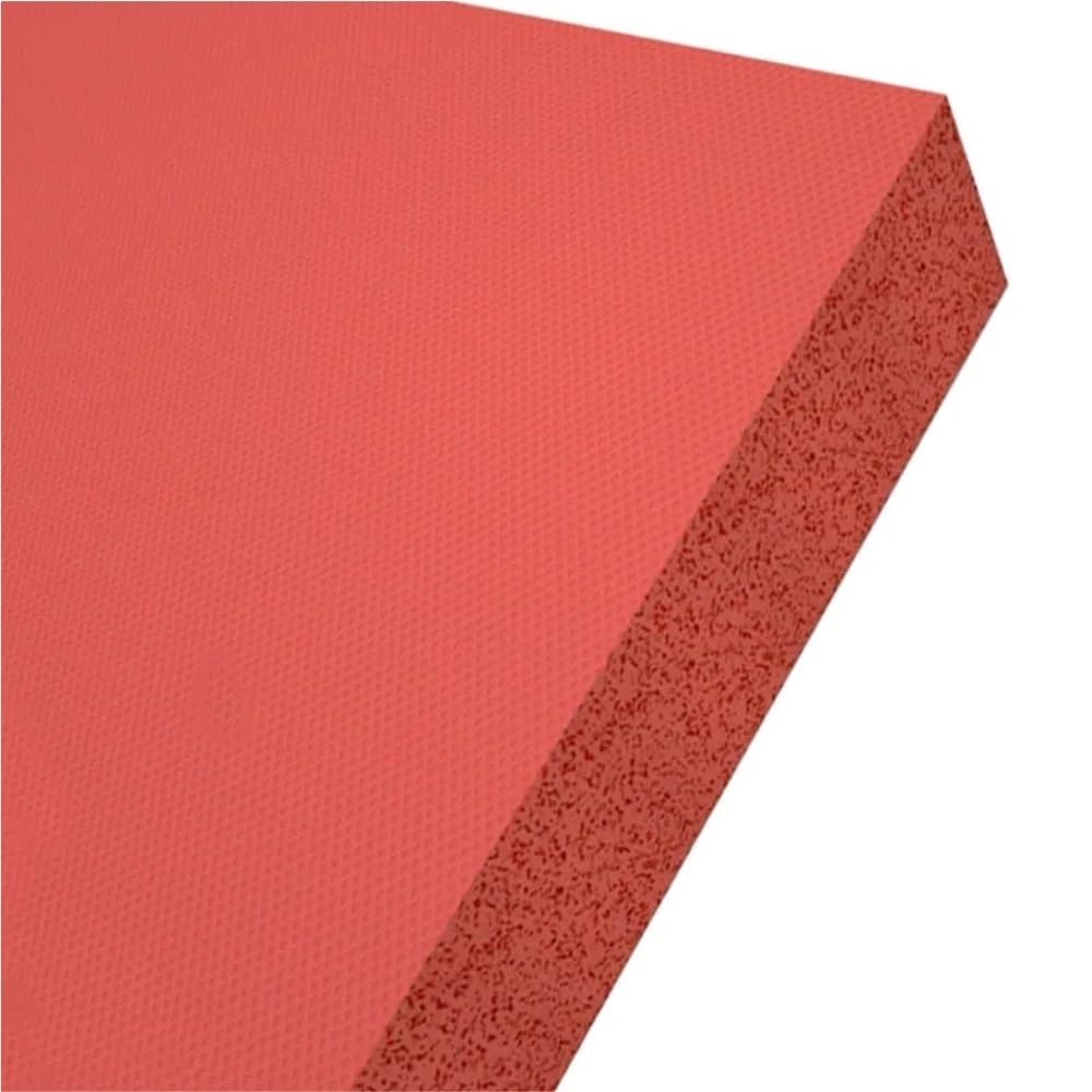 Heat Resistant Silicone Sponge Sheet, 250x250mm Red Closed Cell Silicone Sponge Mat Adhesive for Electronic 1-5mm(1mm)
