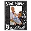 Flyab first time grandparents gifts our first grandchild picture frame leather grandparents picture frame for new grandparents christmas gifts for first time grandma picture frame grandparents day gif  urban country home decor