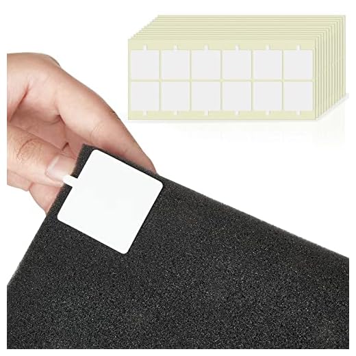 Epakh 240 Pcs Square Double Sided Tape Sticker Acoustic Panel Adhesive Acoustic Panel Tape Sound Proofing Tape Adhesive Mounting Strips Double Sided Tape Squares for Acoustic Foam Panels, 1.4 inch