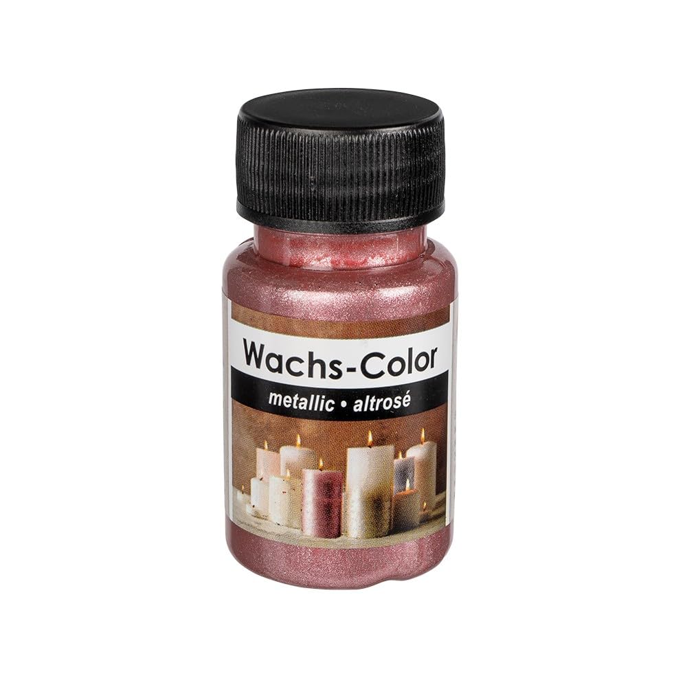Cera De Color Metalizado Ideen Mit Herz Para Velas - 50 Ml, Color Plata, Fácil Aplicación Con Esponja