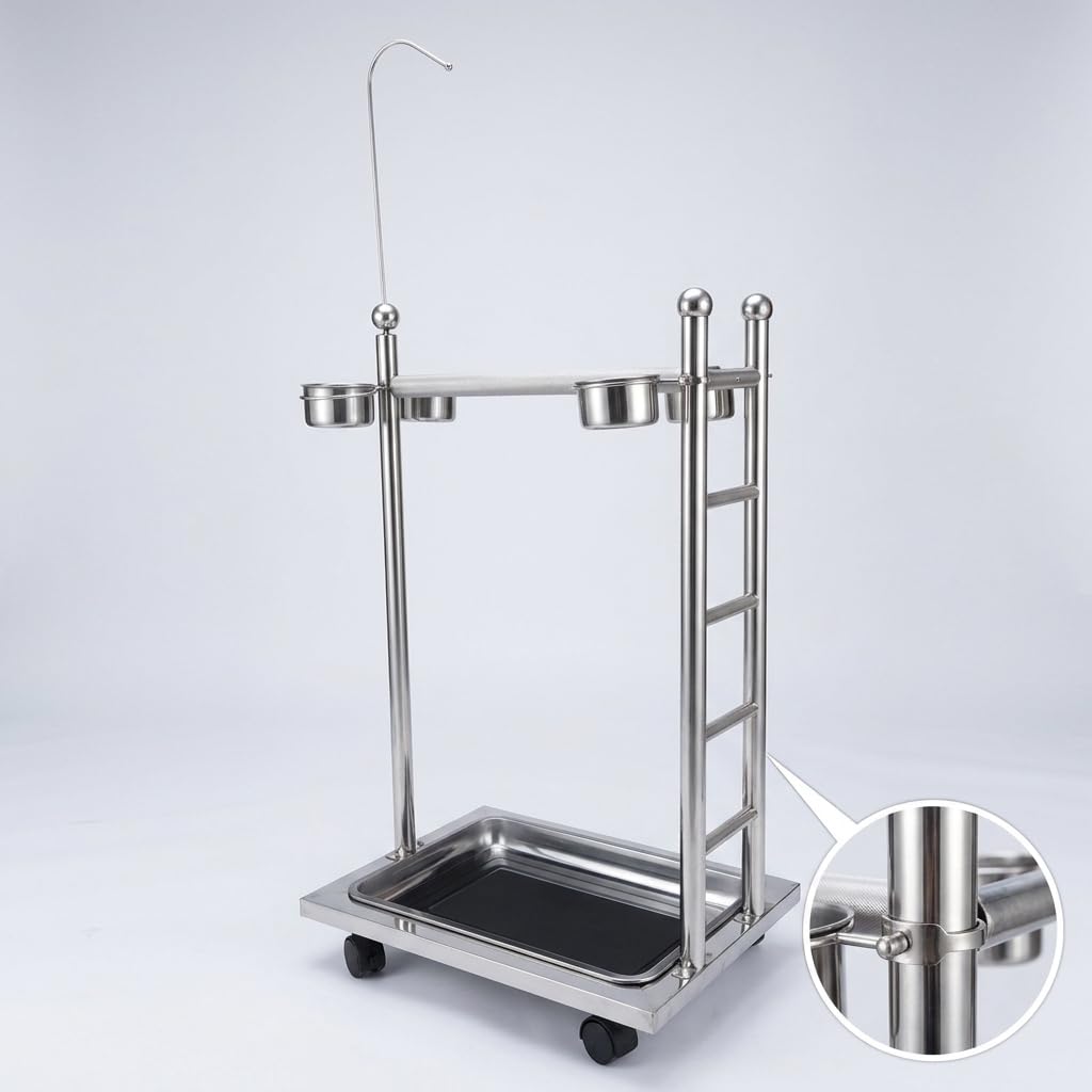 Soporte Ajustable para Aves con Ruedas, Size to 2
