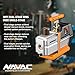 NAVAC NP7DP2 HVAC Vacuum Pump - Dual-Stage AC Motor - A2L Refrigerants - A/C Vacuum Pump Kit - For Evacuation of HVAC Equipment - 15 Microns - Pro Series - 7 CFM