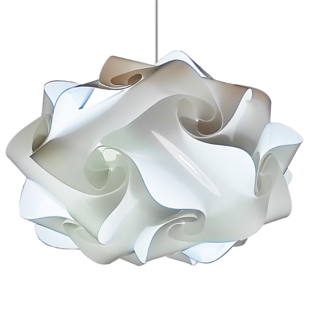 Lampadesign® Lampadario Moderno da soffitto Camera da letto Soggiorno Cucina Sala UFO diametro 50 cm - Lampada a Sospensione Moderna Design scandinavo Lampadina Luce fredda Led E27 17W