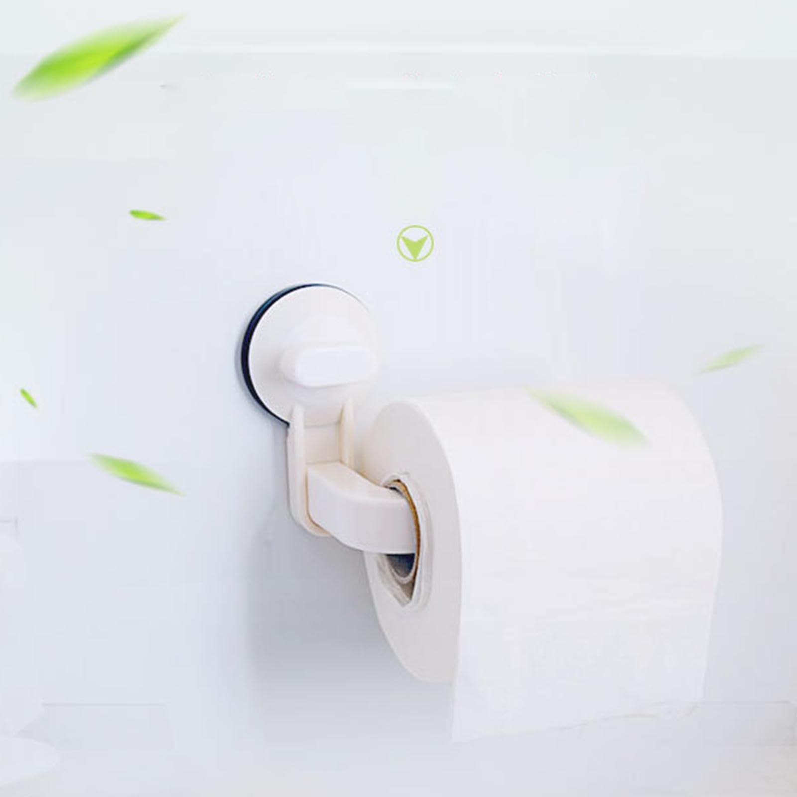 Uchwyt na ręcznik papierowy z przyssawką - uchwyt na papier toaletowy z przyssawką wielofunkcyjny kij - pogrubiony uchwyt na przyssawkę dla silniejszej adsorpcji, ceramiki, szkła, sypialni, drzwi
