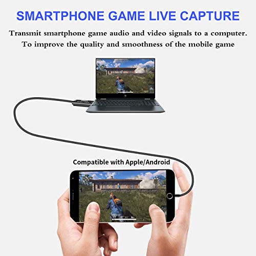 GOODAN Audio Video Capture Cards - HDMI to USB 2.0 - High Definition 1080p 30fps - Record Directly to Computer for Gaming, Streaming, Teaching, Video Conference or Live Broadcasting
