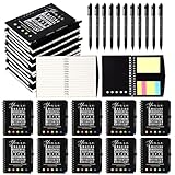 Jetec 25 Sets Employee Appreciation Gifts for Office Team Motivational Spiral Notebooks with Sticky Notes Coworker Valentines Gift Inspirational Pens Thank You Gifts(Black,You are)