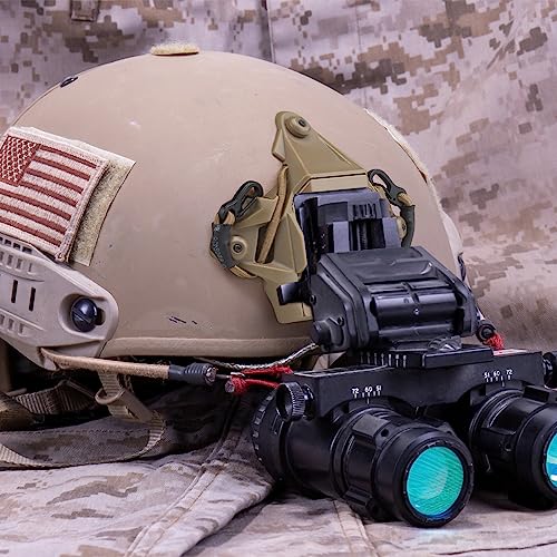 Base de acero NVG T2 para casco táctico con fijación de alta seguridad para cámara de acción 6