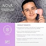 Spa Sciences - NOVA - Sonic Cleansing Brush with Bristles & Infusion System – Anti-Aging Facial Exfoliating, Waterproof, and USB Rechargeable - Image 4