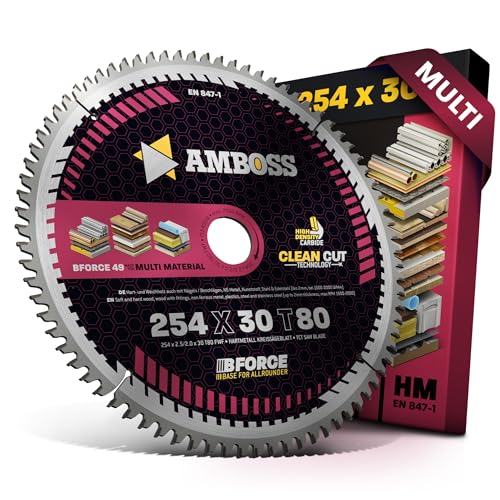 Lama per sega ottimale per multi – taglio fine – Ø 254 x 2,5/2 x 30 Z 80 FWF – adatta per sega circolare da tavolo