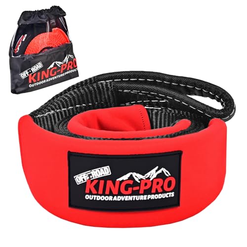 KING-PRO Tree Saver Strap 3in x 8ft Emergency Recovery Tow Strap 33 000lbs Break Strength Tree Trunk Protector Rope for SUV ATV Off Road