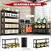 Hzdbhd Garage Storage Shelves,3-Tier Garage Shelving with Adjustable Shelves Metal Shelving Heavy Duty Shelving Unit Storage for Racks Tool Utility Shelf Industrial Warehouse,31.46
