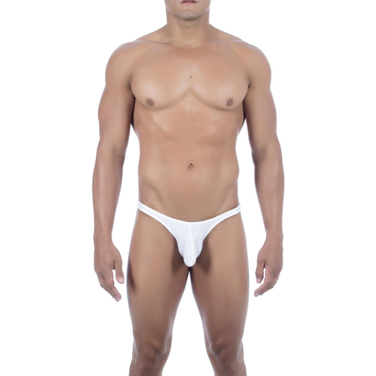 Premium Mens Thong Lingerie Low Waist Stylish Innerwear for Swimming & Bedroom | Soft Stretch Fit White-image-9