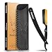 Markhor Matte Black 24K Gold Plated Cut Throat Razor Kit, Straight Razor