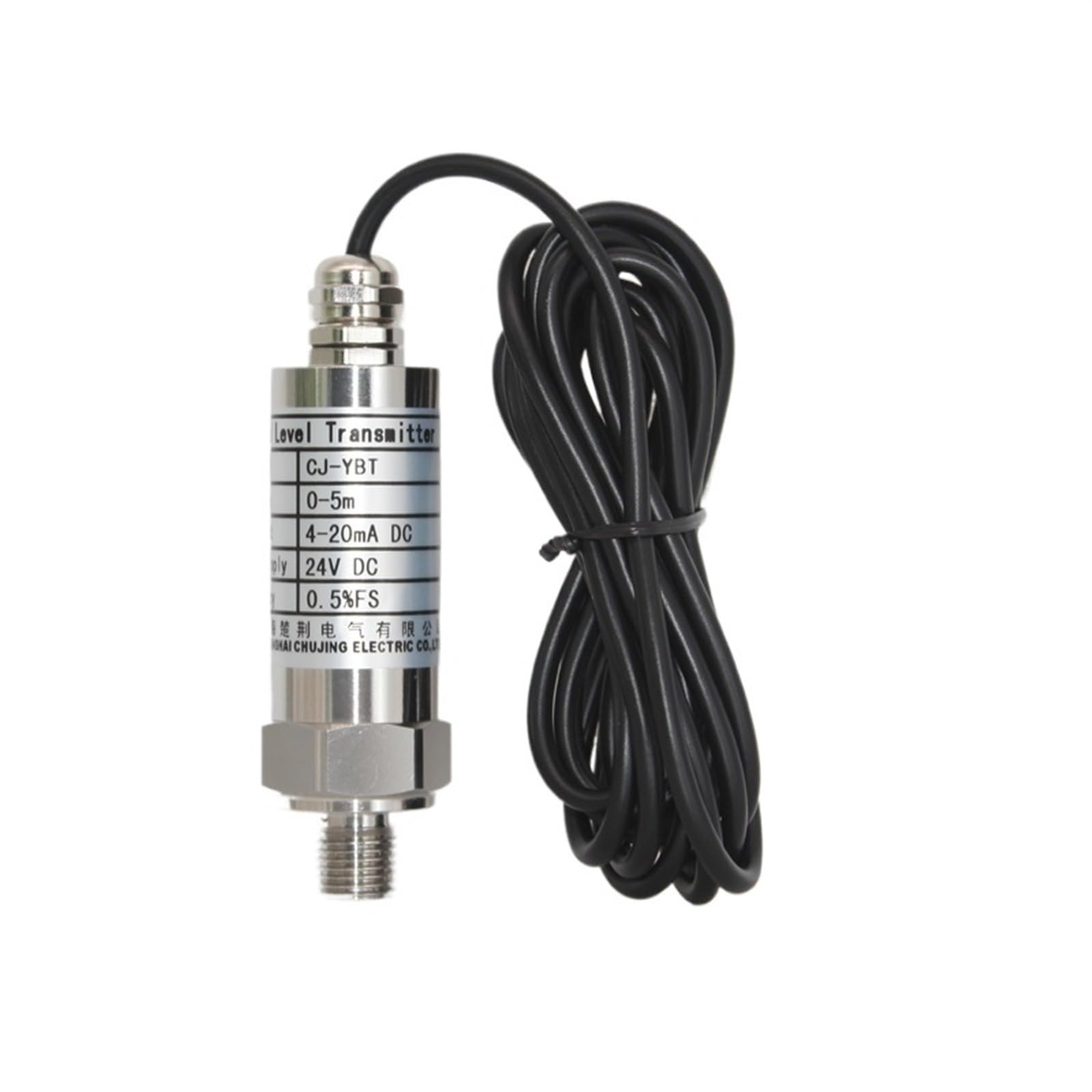 Transductor transmisor de Profundidad con Sensor de Nivel de líquido, Salida de 4-20ma, 1m, 2m, 3 metres(0-5M 5m Cable)
