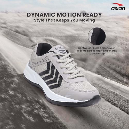 Image of ASIAN Wonder-14 Men's Sports Shoes | Lightweight, Breathable Sneakers with Cushioned Sole & Anti-Slip Grip | Perfect for Running, Walking, Gym & Daily Casual Wear