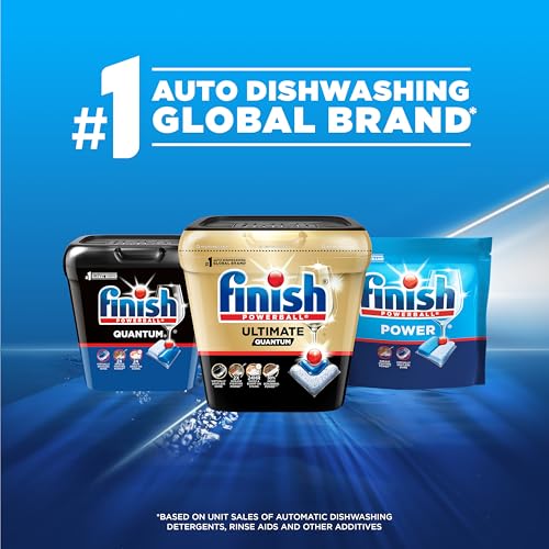 Image of Finish Power Dishwasher Pods, No Pre-Rinse Dishwasher Detergent Soap For Deep Clean & Shine with Degreasing Power, Fresh Scent, 43 Count