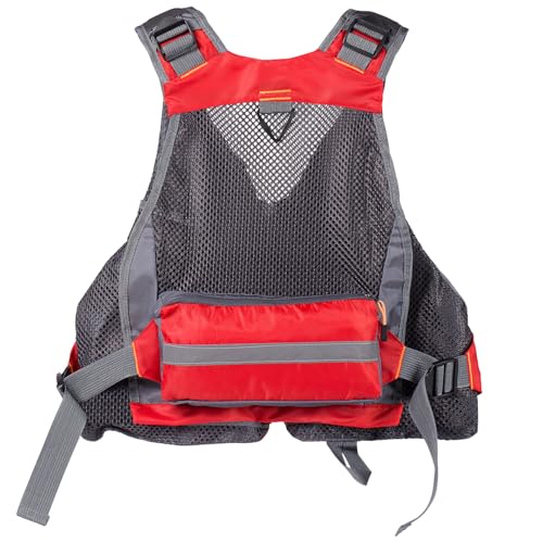 Image of BASSDASH Strap Fishing Vest Adjustable for Men and Women, for Fly Bass Fishing and Outdoor Activities