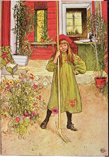 Póster de Carl Larsson cuadro clásico vintage de ZHAOSHAN para decoración de pared de casa 60x90cm