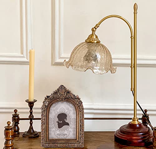 Sikoo Vintage Mini 2.5 × 3.5 Picture Frame Antique Small Ornate Table Top Wall Mounting Photo Frame With High Definition Glass Front For Home Decor, Photo Gallery, Art,Bronze Gold (2.5X3.5) #TOP3