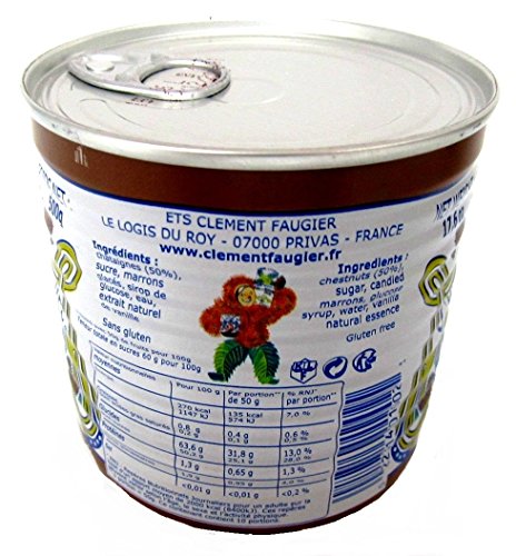 Clement Faugier Gourmet Chestnut Spread From France Vanilla 17.5 oz