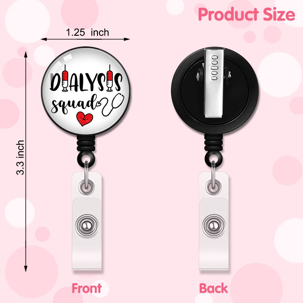 Funny 'Dialysis Squad' Retractable Badge Reel - Nurse & Doctor Gift, ID Holder With 24-Inch Retract - View #4