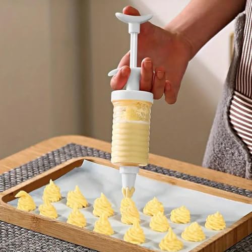 Image of Cake Decorating Gun with 8 Piping Tips, Cupcake Icing Piping Kit, Cake Decorating Kit for Cake Cookies Decoration