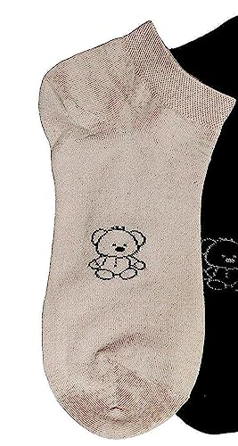 Teddy Printed Cotton Socks for Girls (Pack of 5, Multicolor)4