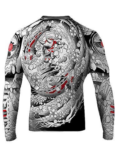 Raven Fightwear Men's Irezumi BJJ MMA Rash Guard2