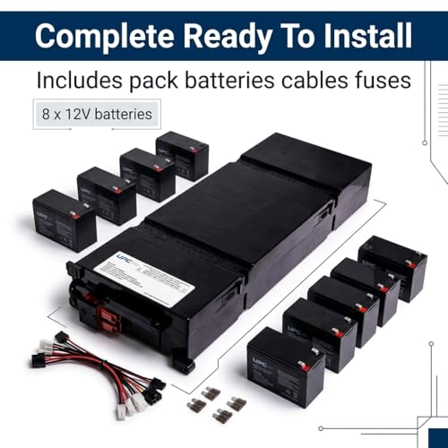 APCRBC152-UPC Replacement Battery for APC Smart-UPS 3000VA | Compatible with RBC #152 & SRT3000RMXLA, SRT3000RMXLI, SRT3000RMXLT, SRT3000XLA | 96V Seal Lead-Acid Battery– Assembled in USA, by UPC by UPC UPGRADE PARTS COMPANY - Image 2
