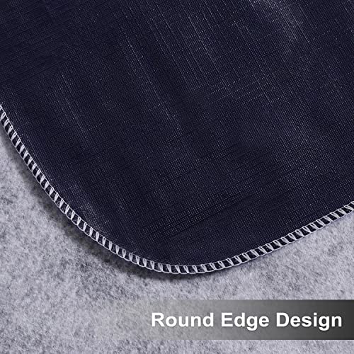 Saraflora 100% Waterproof Pvc Outdoor/Indoor Table Cloth With Umbrella Hole And Zipper- Navy, 60X102 Inch Rectangle Vinyl Tablecloth- Oil/Spill-Proof Table Cover For Patio/Bbq/Parties/Summer #TOP6