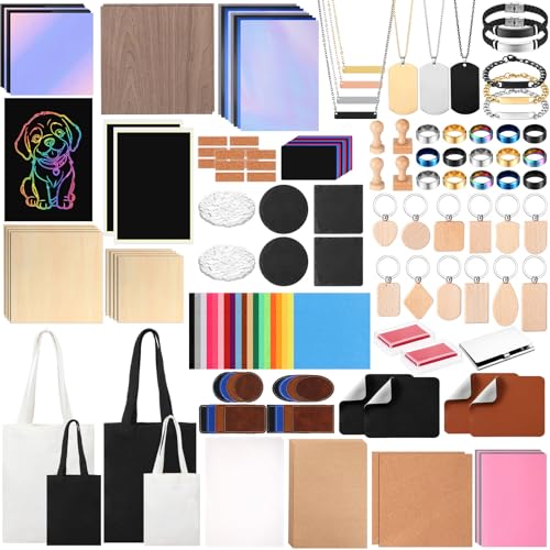 MiniInflat 253-Piece Laser Engraving Material Kit