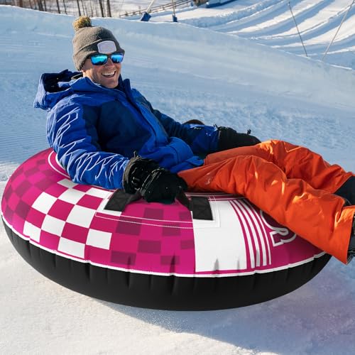 Jasonwell Inflatable Snow Tube Sled - 48" Heavy Duty Snow Tubes for Sledding with Premium Canvas Cover for Kids Adults Snow Toy Fun Winter Outdoor Toys Christmas Birthday Gift for Boys Girls Children by Jasonwell - Image 8