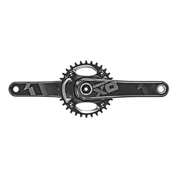 SRAM XO1 DHカーボンクランク、165mm Sram X01 DH クランクセット 34T 11速 165mm DUB カーボン