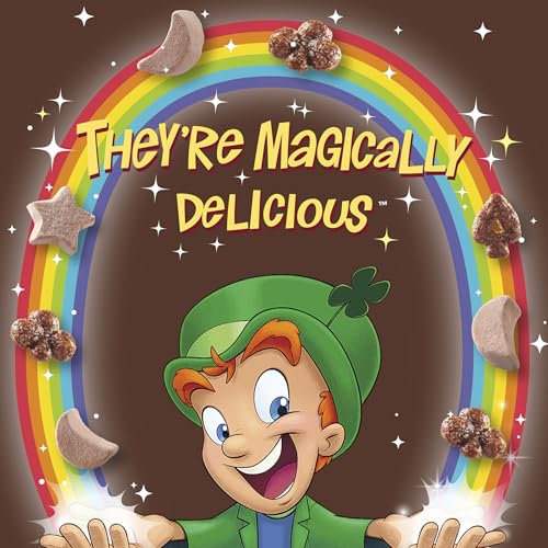 Image of Lucky Charms Chocolatey Chocolate Cereal with Marshmallows, Kids Breakfast Cereal, Made with Whole Grain, 10.6 oz (Pack of 12)
