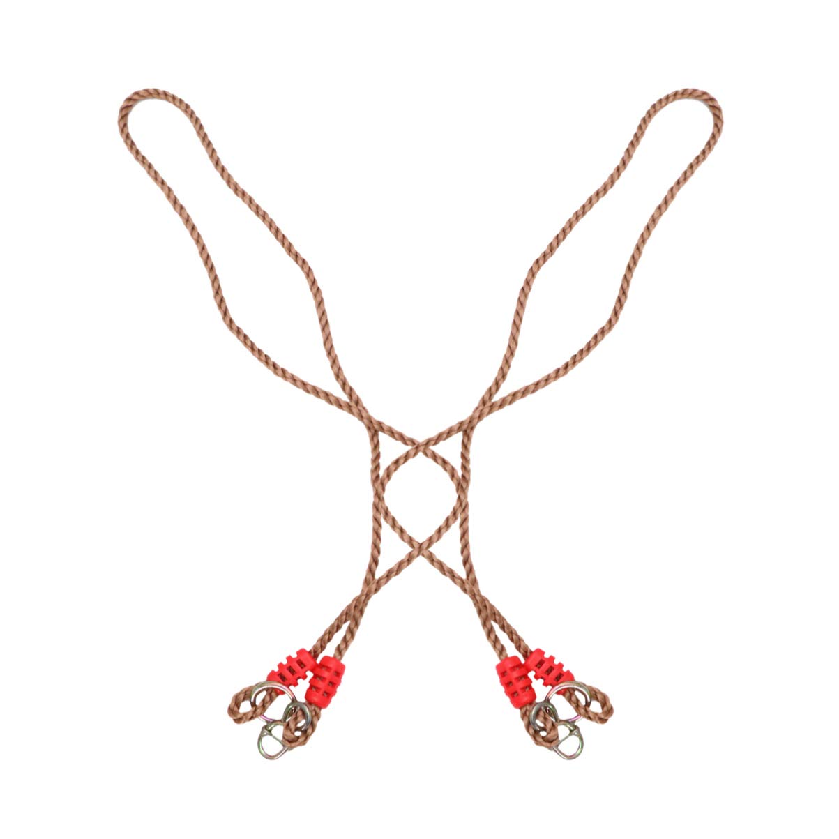 Happyyami Swing Adjustable Hitch 2 PCS Swing Rope Hanging Tree Swing Rope Adjustable PP Rope Swing for Outdoor Decor Hanging Rope Hammock Chair Swing Rope Yoga Hammock Outdoor Swing