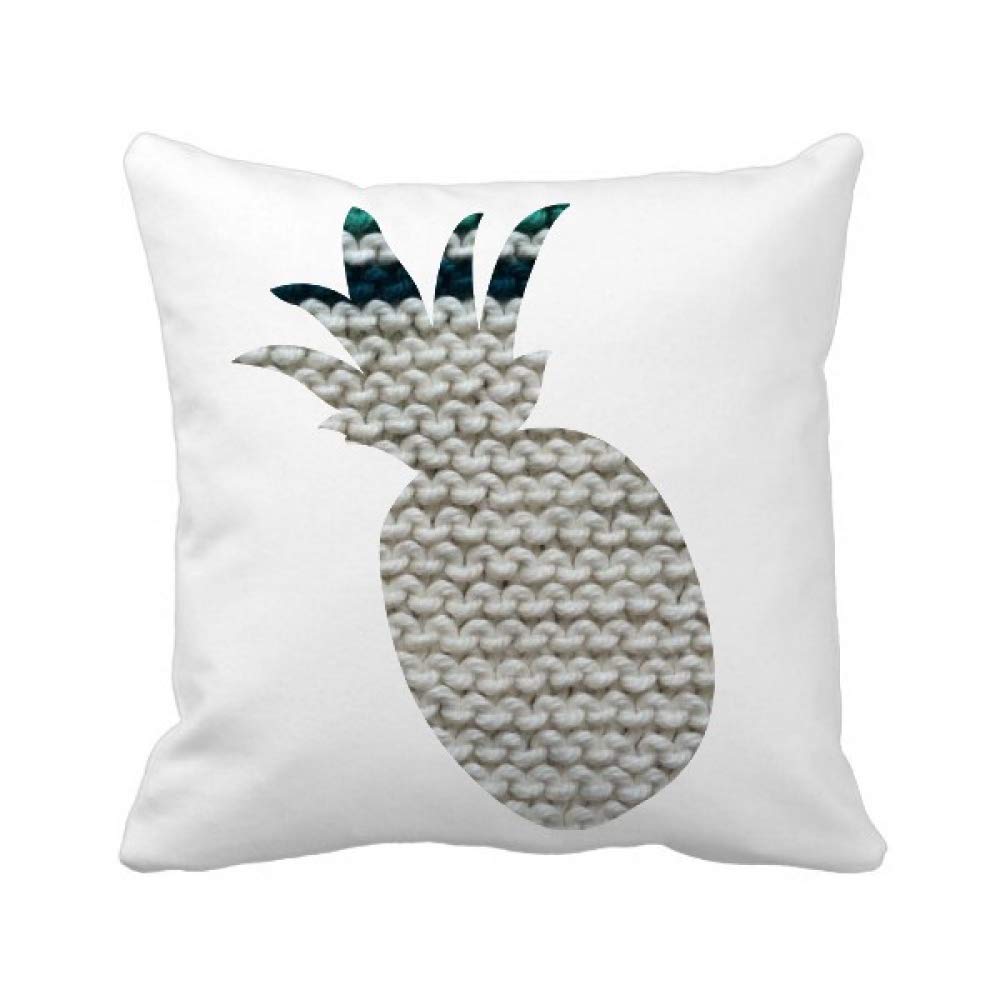 Housse de coussin ananas gris en lin tricoté de haute qualité pour salon élégant